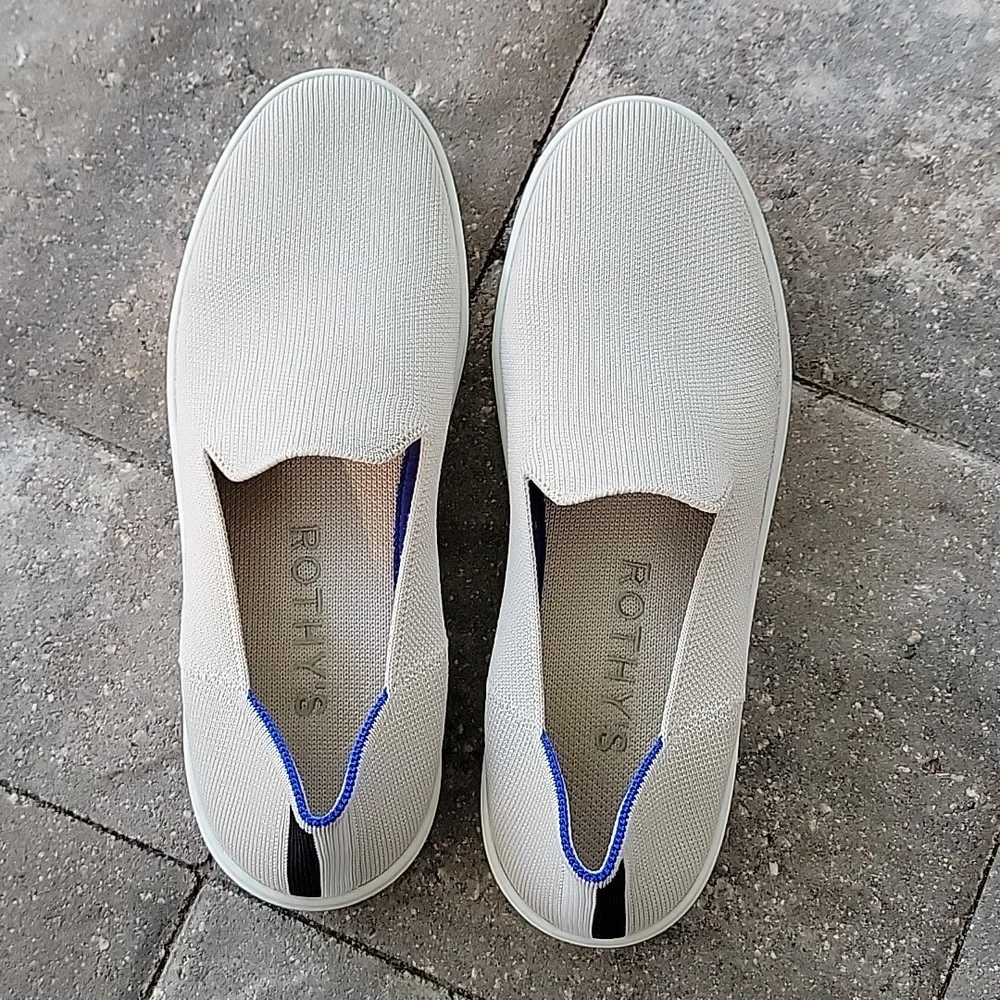 Rothy's The Original Slip-On Sneaker Sz 8 Color Is Sand - Picture 3 of 11